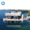 with deck puncture resistant deck floating house on water